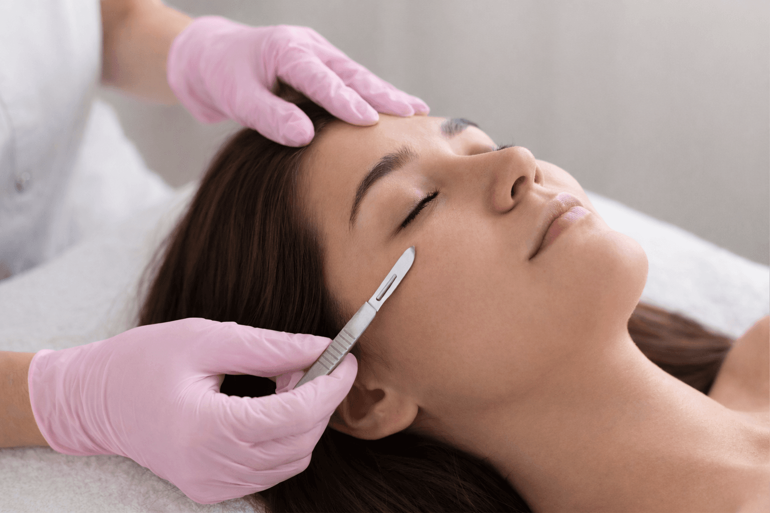 Dermaplaning service at The Face Studio in Overland Park, KS